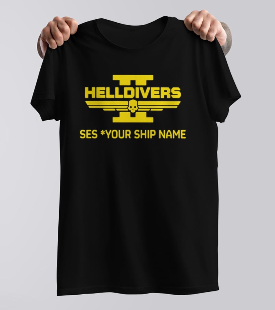Helldivers II Customized SES Your Ship Name T-Shirt