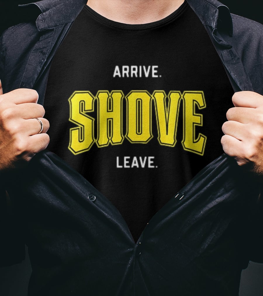 Pittsburgh Pirates Paul Skenes Arrive Shove Leave T-Shirt