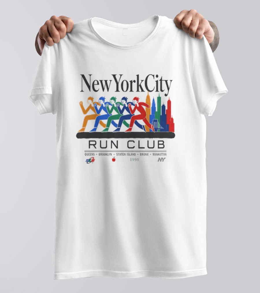 New York City Run Club 1998 Queens Brooklyn Staten Island Bronx Manhattan T-Shirt