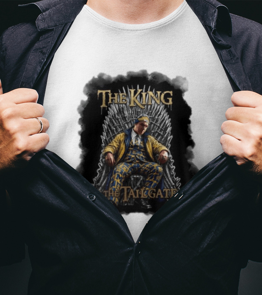 The King Of The Tailgate Chicago Bears Bill Murray Thrones Chair T-Shirt