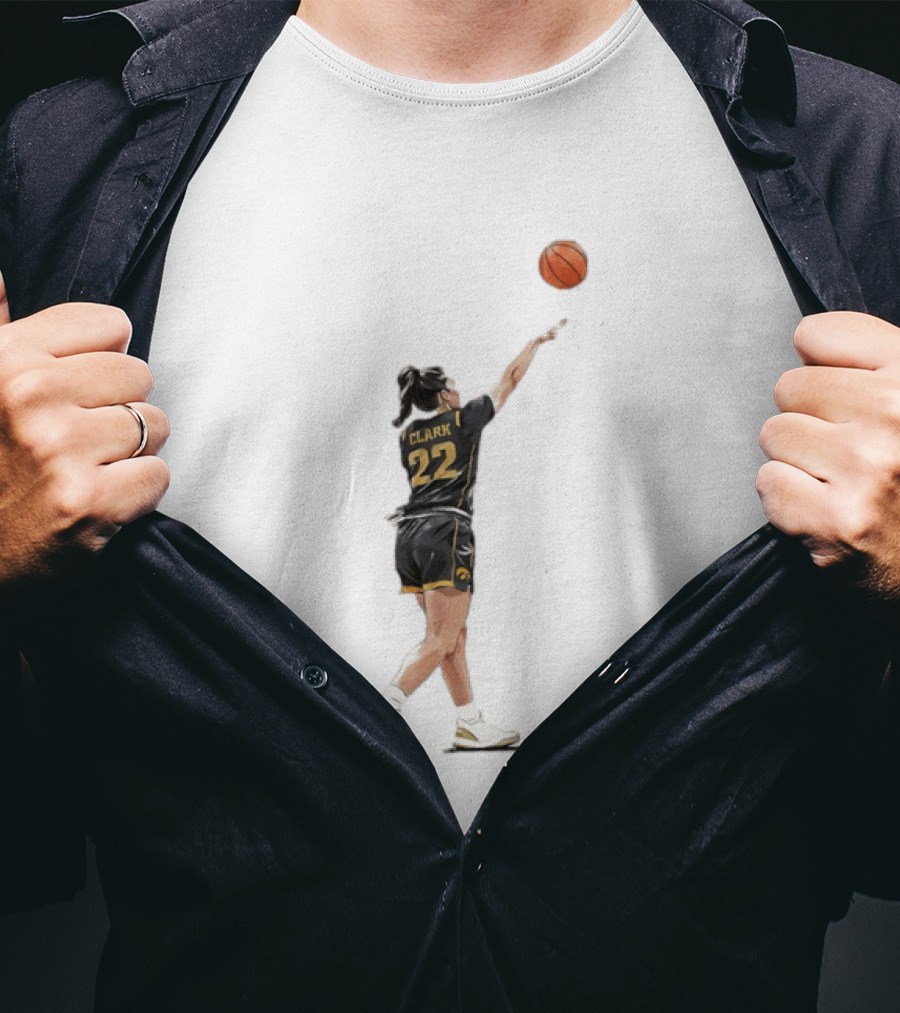 Caitlin Clark 22 Iowa Basketball WNBA Game Day Indiana Fever T-Shirt