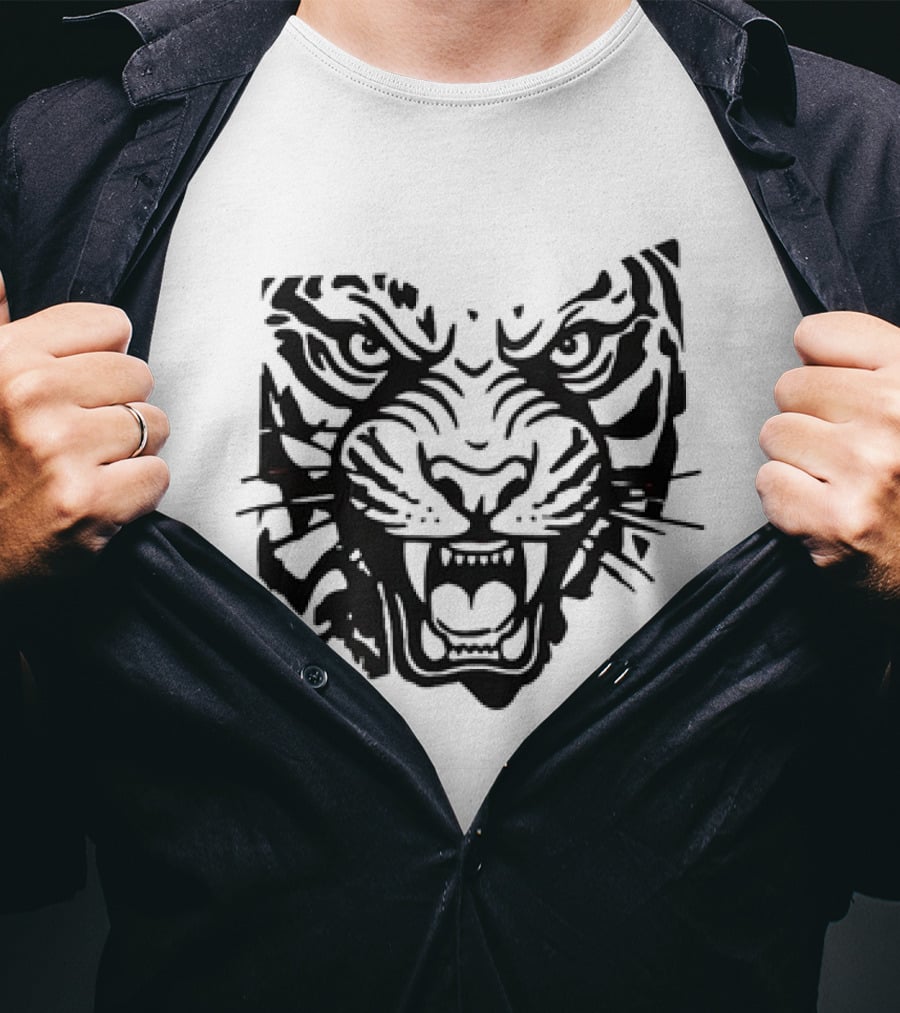Cincinnati Bengals Ohio Growl Tiger Face T-Shirt