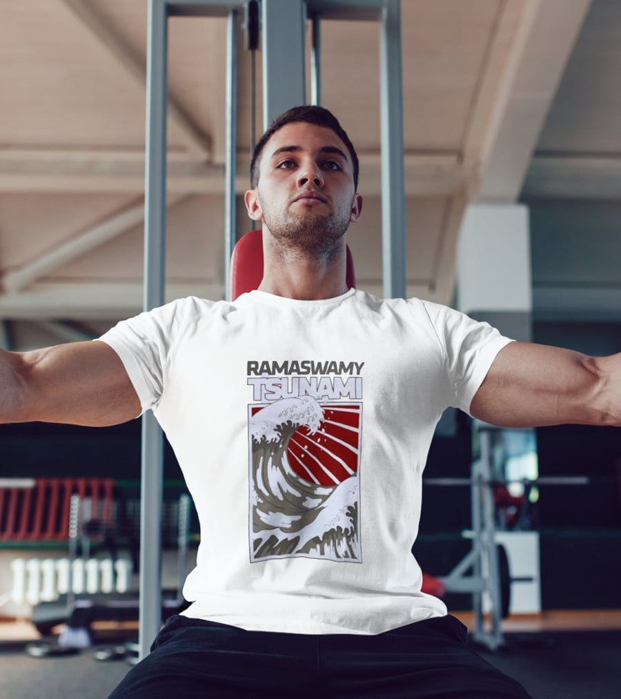 Ramaswamy Tsunami Japanese Wave T-Shirt