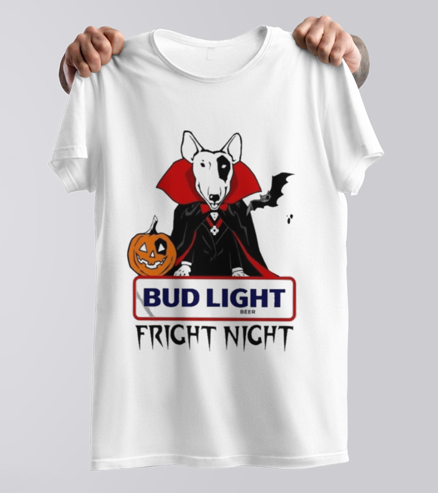 Bud Light Spuds MacKenzie Fright Night 80s Halloween T-Shirt