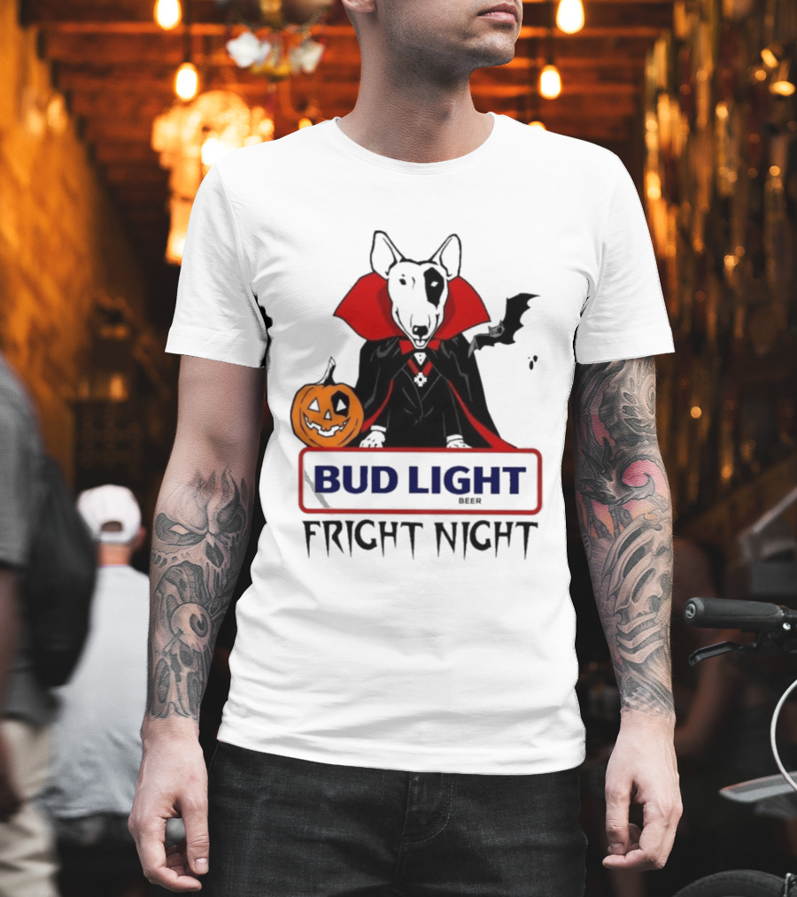 Bud Light Spuds MacKenzie Fright Night 80s Halloween T-Shirt