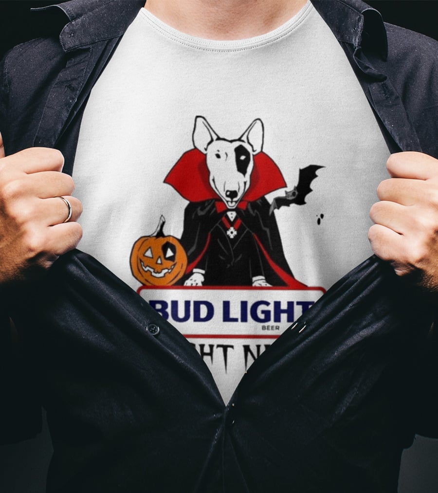 Bud Light Spuds MacKenzie Fright Night 80s Halloween T-Shirt