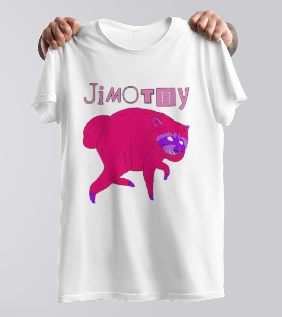 Jimothy Pink Raccoon T-Shirt