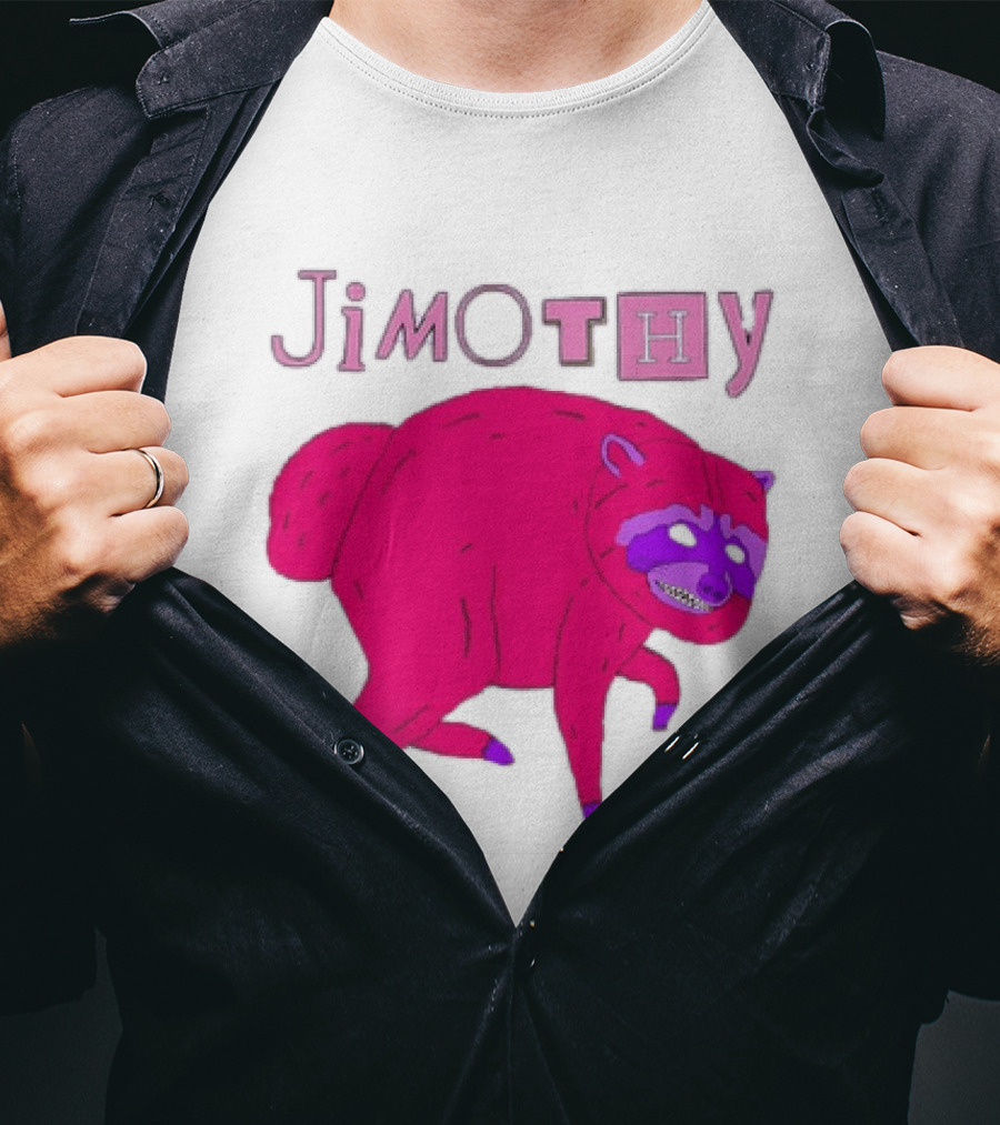 Jimothy Pink Raccoon T-Shirt