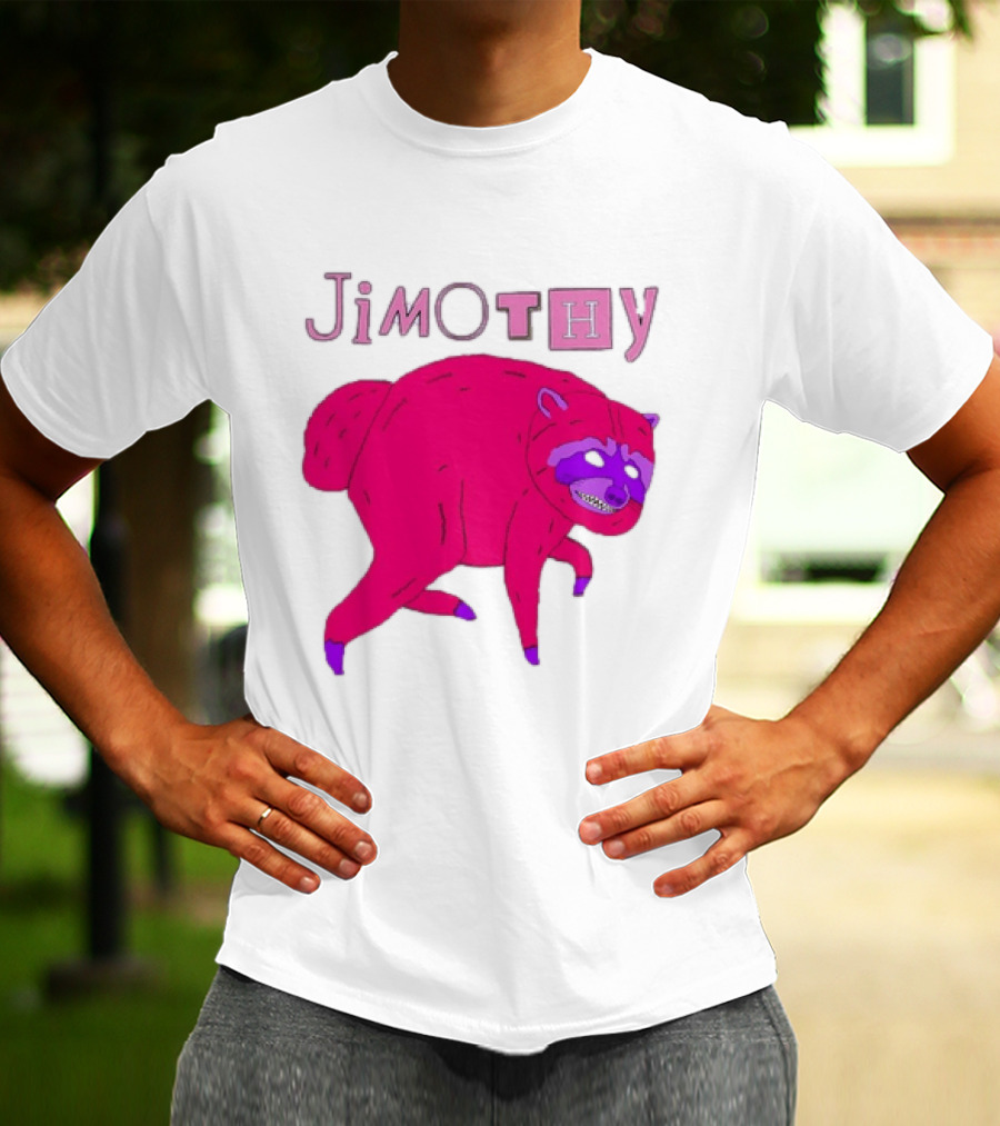 Jimothy Pink Raccoon T-Shirt