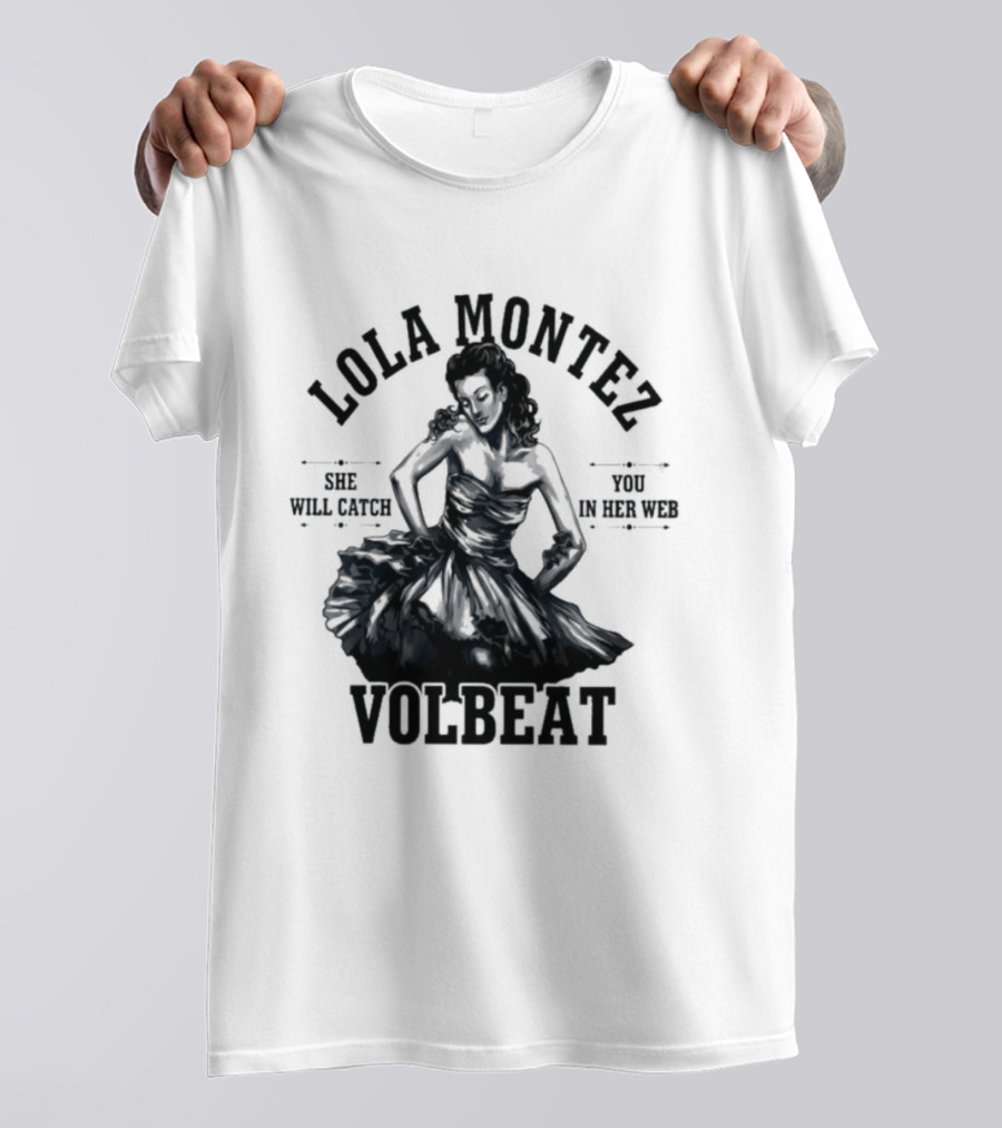 Lola Montez Volbeat Rock Music Tour Edition T-Shirt