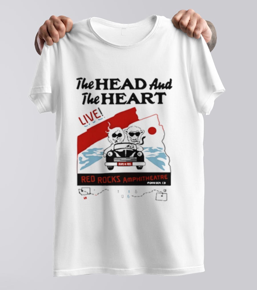 The Head And The Heart Live Red Rocks Amphitheatre Concert T-Shirt