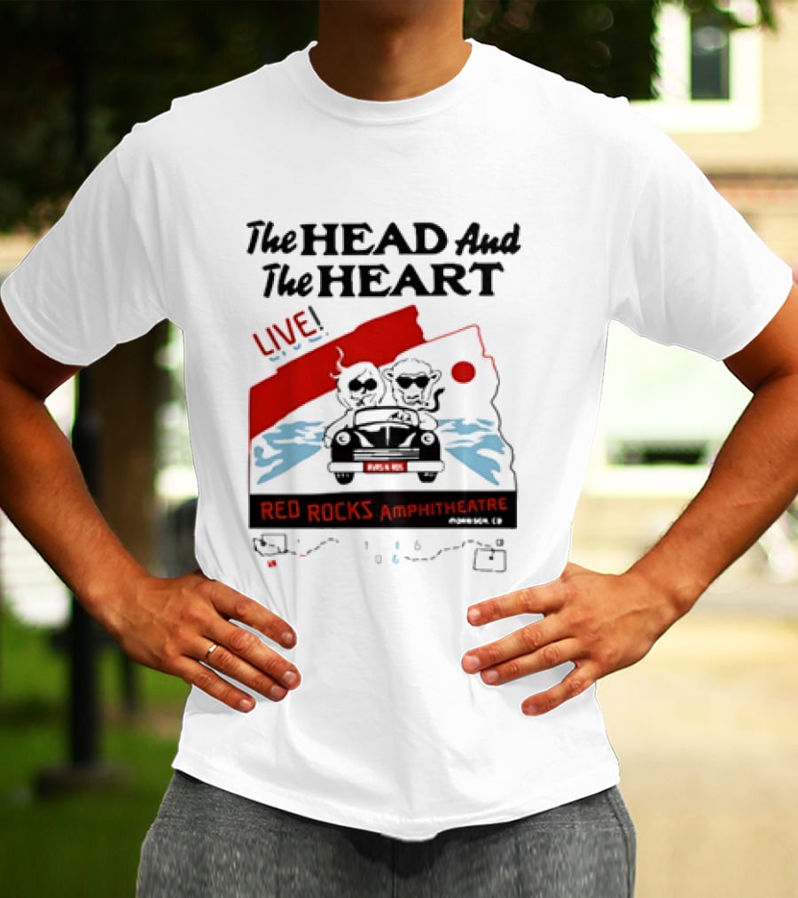 The Head And The Heart Live Red Rocks Amphitheatre Concert T-Shirt