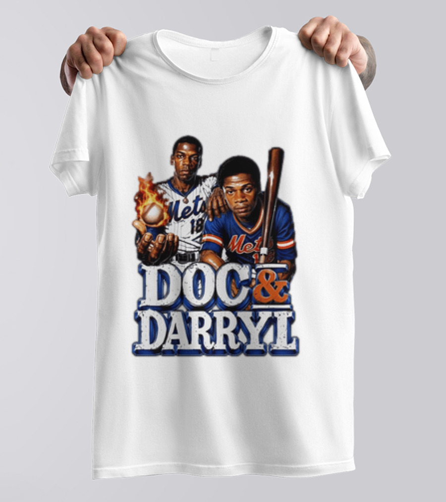 New York Mets Doc Gooden Darryl Strawberry Mets Iconic MLB Legends T-Shirt