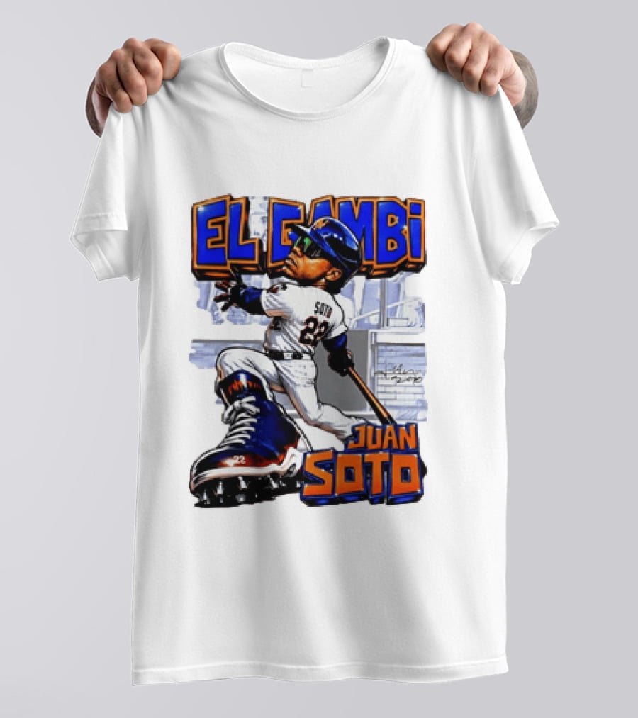New York Mets El Gambi Juan Soto 22 Baseball T-Shirt