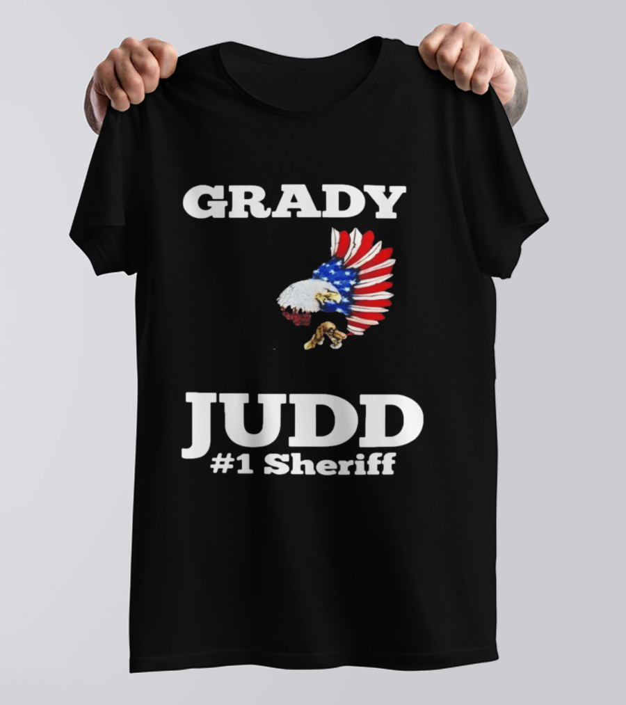 Grady Judd #1 Sheriff Patriotic Eagle T-Shirt