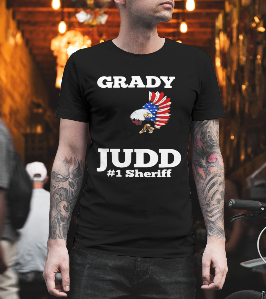 Grady Judd #1 Sheriff Patriotic Eagle T-Shirt
