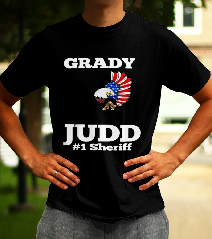 Grady Judd #1 Sheriff Patriotic Eagle T-Shirt