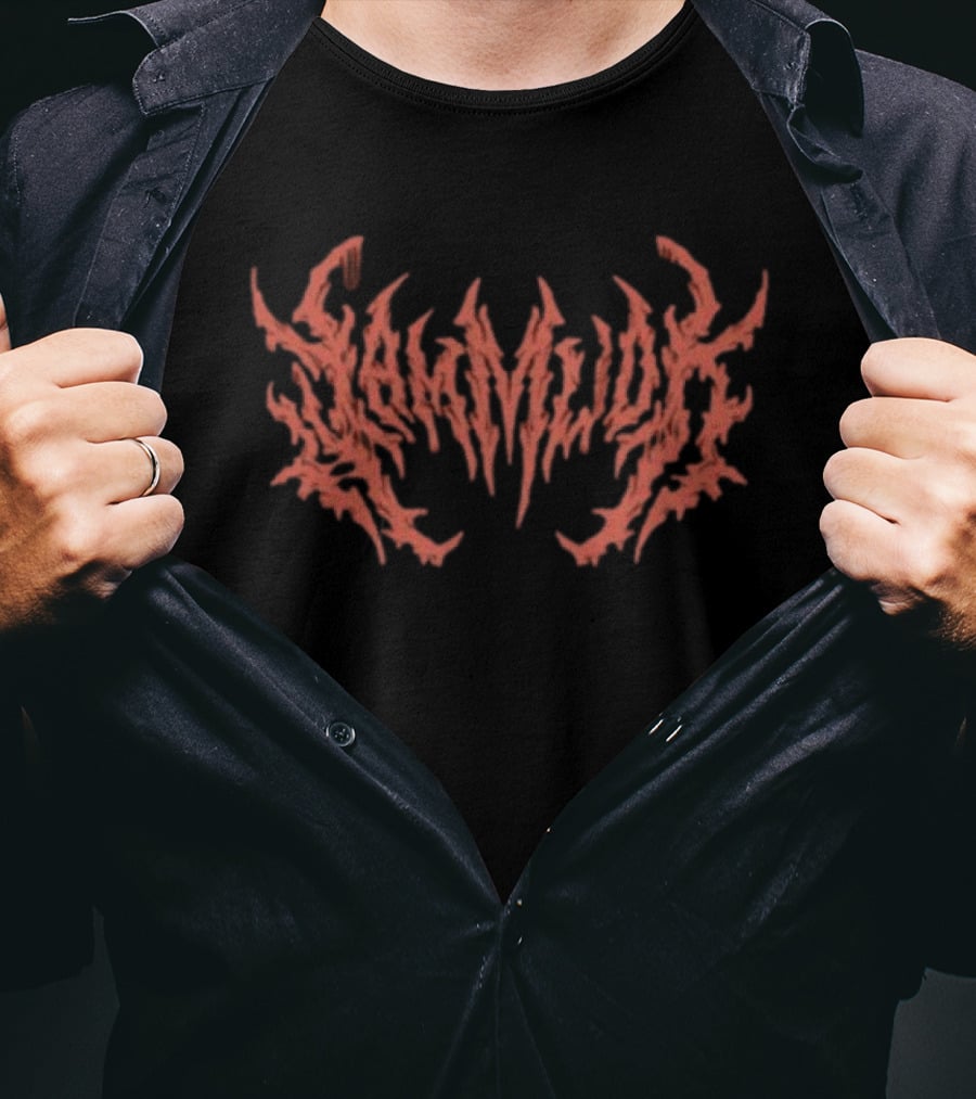 Indiemerchstore I Am Mook Bleak Humanity Pullover Red Abstract T-Shirt