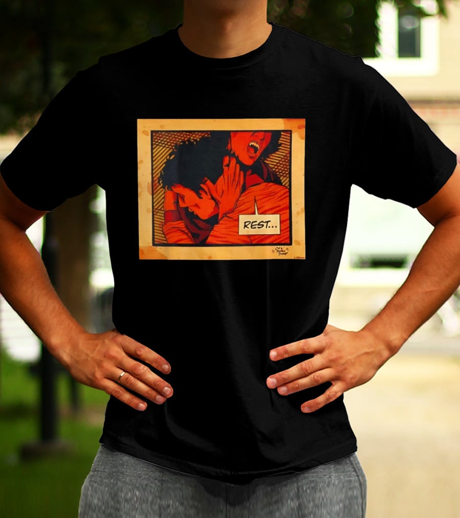 Dumb Dump Rest Vampire Biting Man T-Shirt