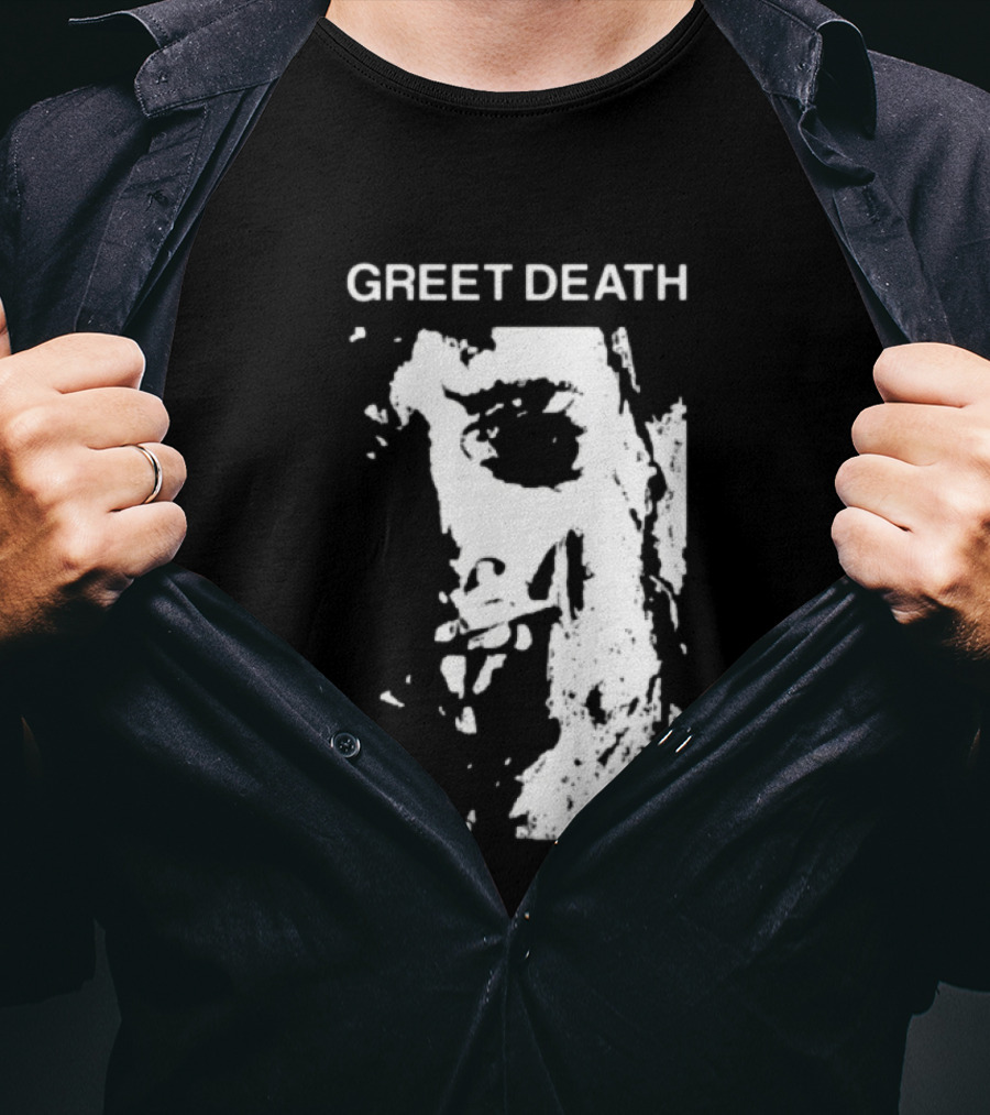 Evil Greed Store Greet Death Leatherface Horror T-Shirt
