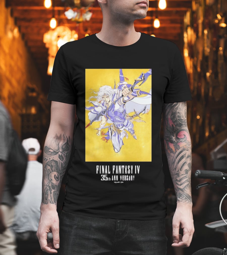 Final Fantasy IV 35th Anniversary Knight Leaping Heroic T-Shirt