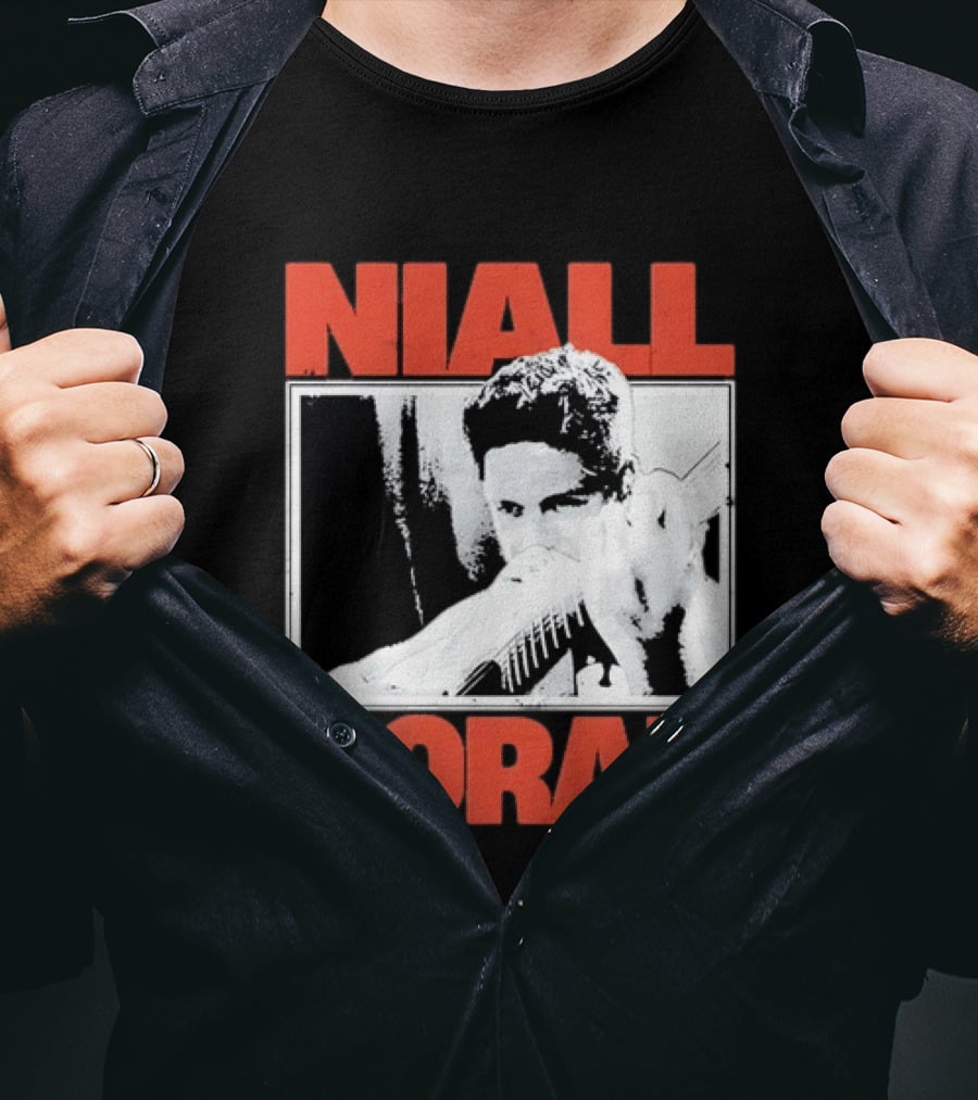 Niall Horan Distressed Guitar Player Image One Direction T-Shirt
