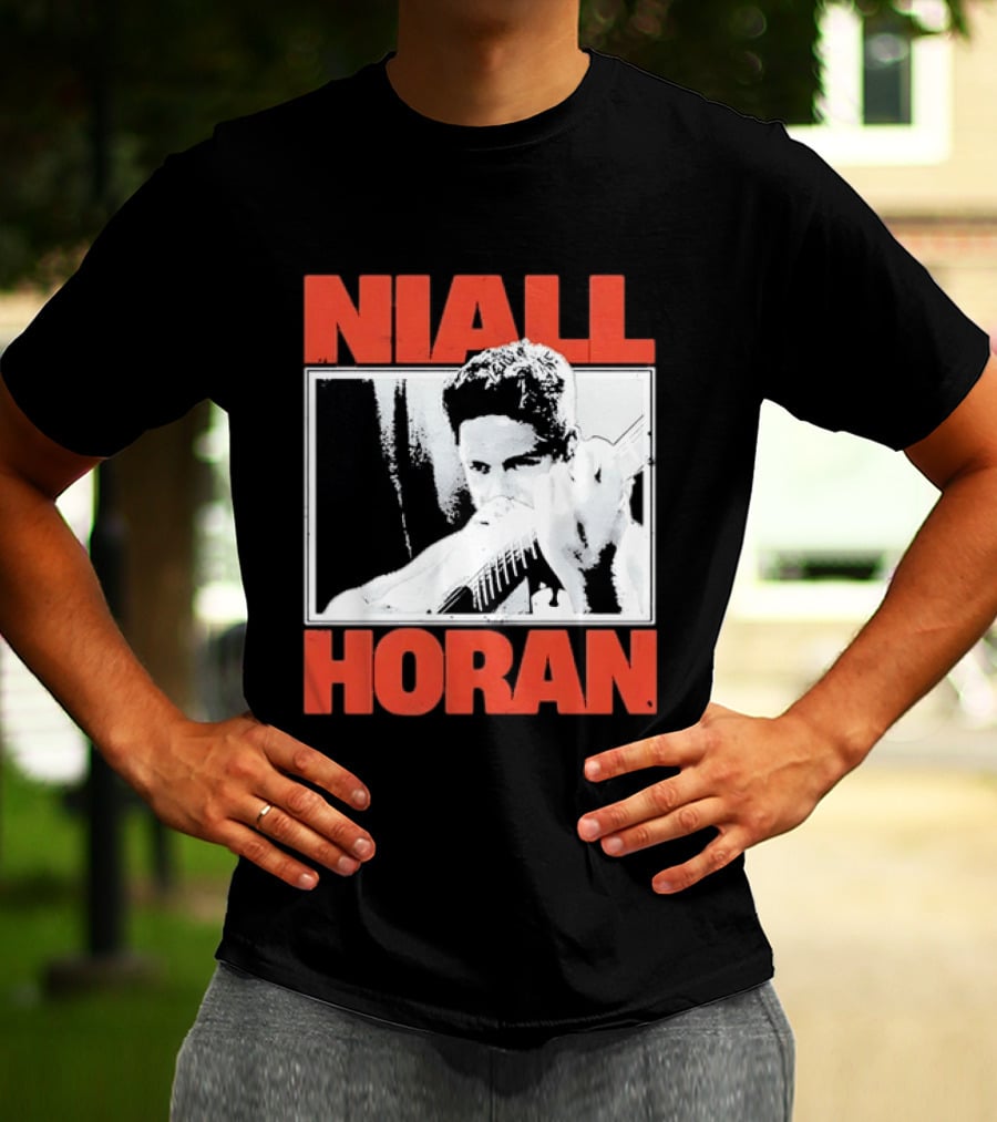 Niall Horan Distressed Guitar Player Image One Direction T-Shirt