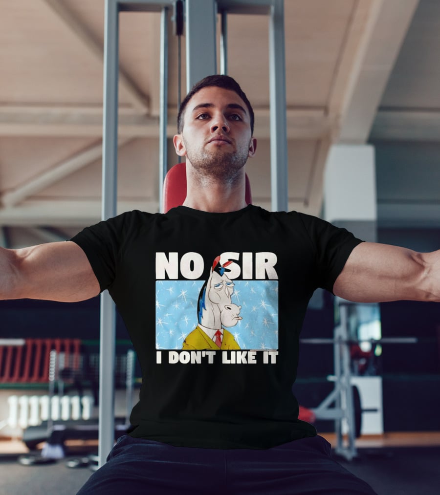 No Sir I Don't Like It Horse Cartoon Catchphrase 90s Nostalgia T-Shirt