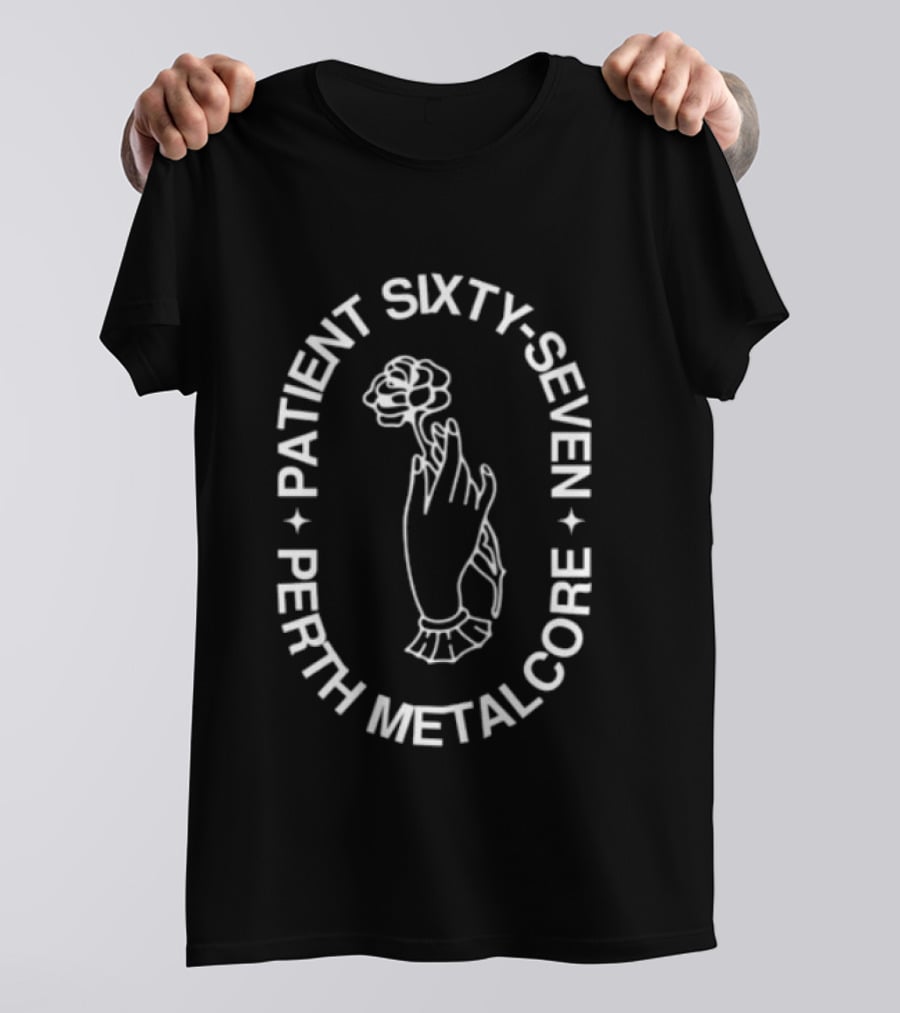 Patient Sixty Seven Perth Metalcore Flower Hand T-Shirt