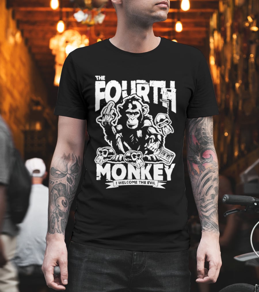 The Fourth Monkey Welcome The Evil Chimpanzee T-Shirt