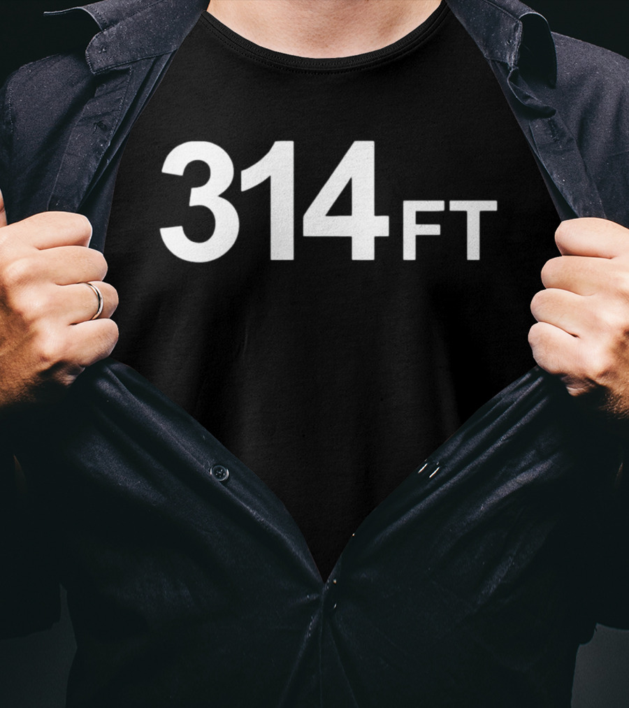 314 Ft Elevation Marker Pinnacle Heights T-Shirt