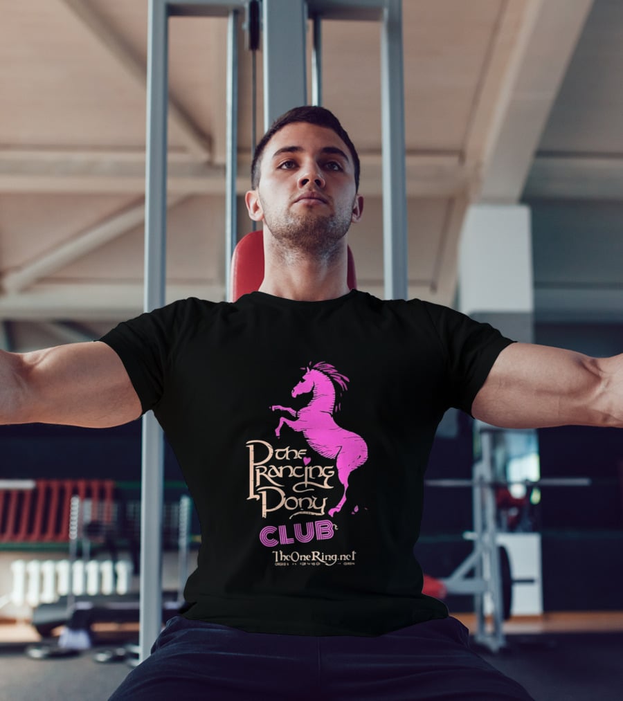 The Prancing Pony Club Pink Horse JRR Tolkien TheOneRingnet T-Shirt