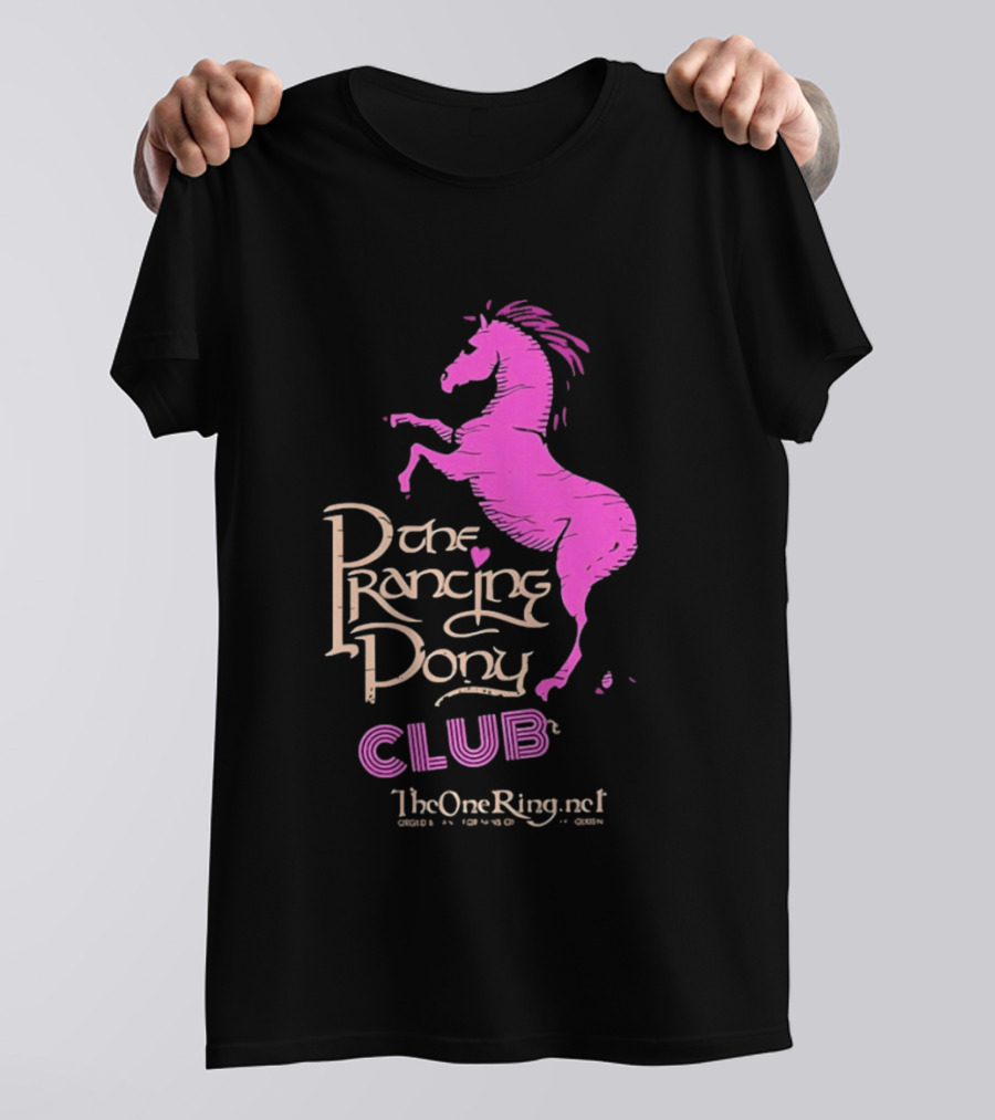 The Prancing Pony Club Pink Horse JRR Tolkien TheOneRingnet T-Shirt
