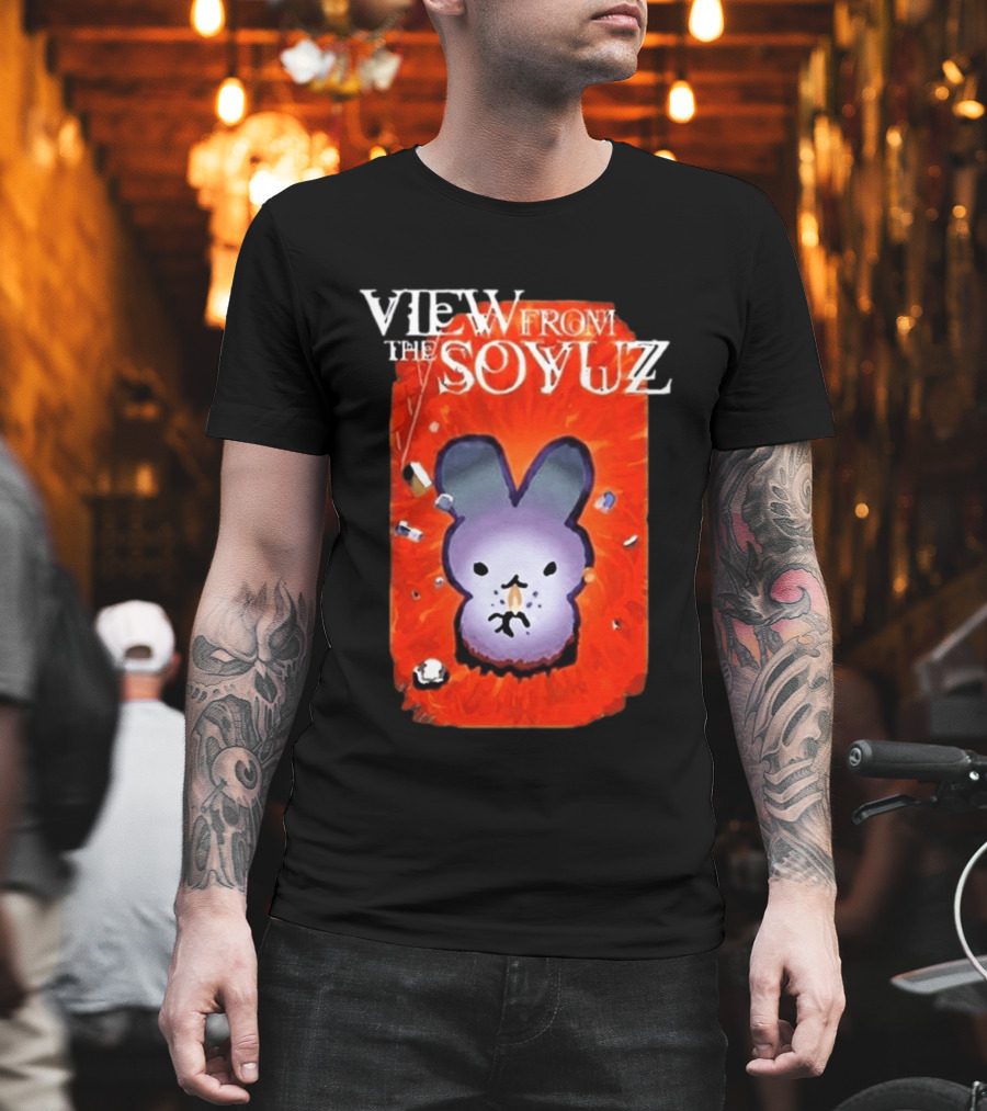 View From The Soyuz Ubiquitous Space Rabbit Explosion T-Shirt