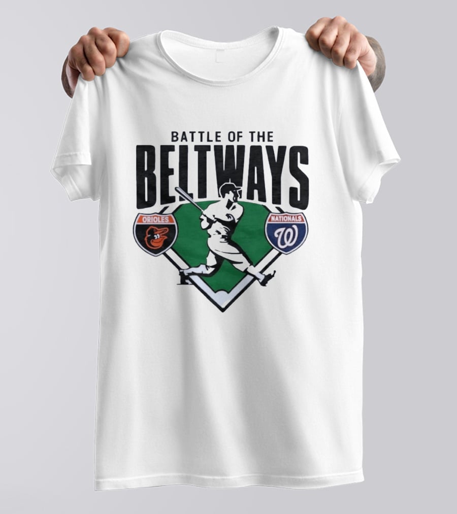 Battle Of The Beltways Orioles Nationals Baseball Rivalry T-Shirt