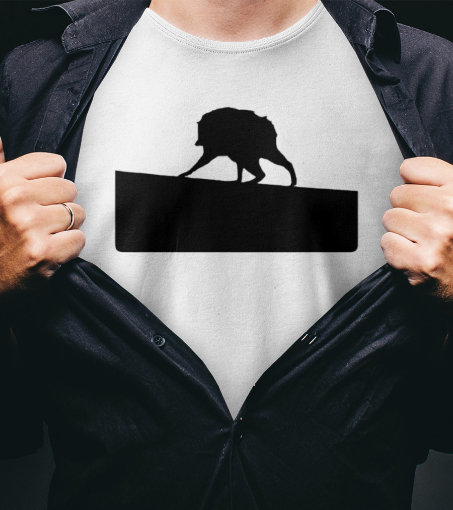 Jimothy Raccoon Trash Silhouette Mock Political Campaign T-Shirt