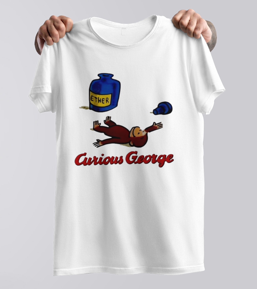 Curious George Ether Bottle Unconscious T-Shirt
