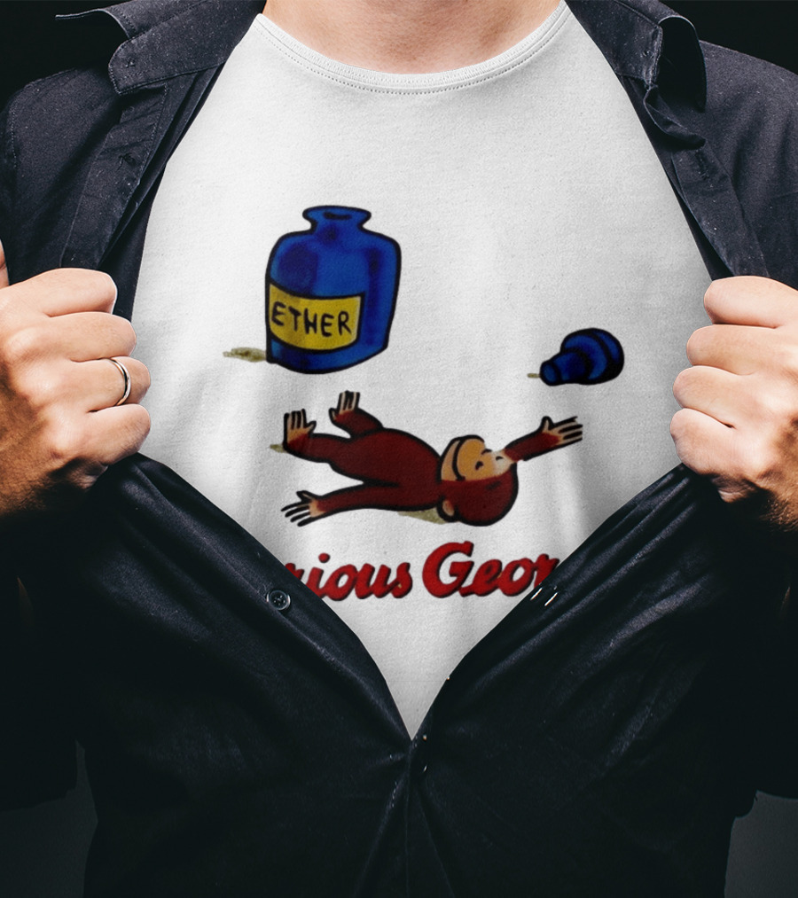 Curious George Ether Bottle Unconscious T-Shirt