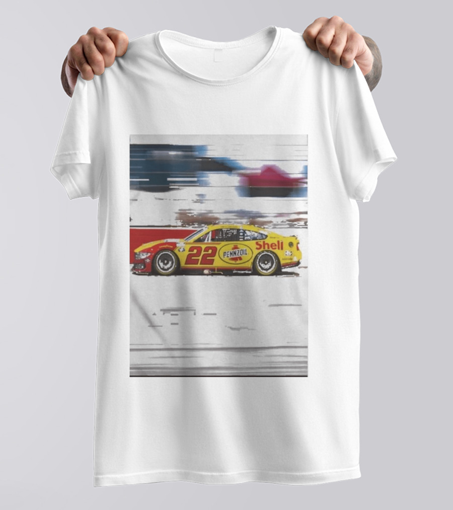 Joey Logano 2026 Victory Pennzoil Shell Car 22 NASCAR Speedway T-Shirt