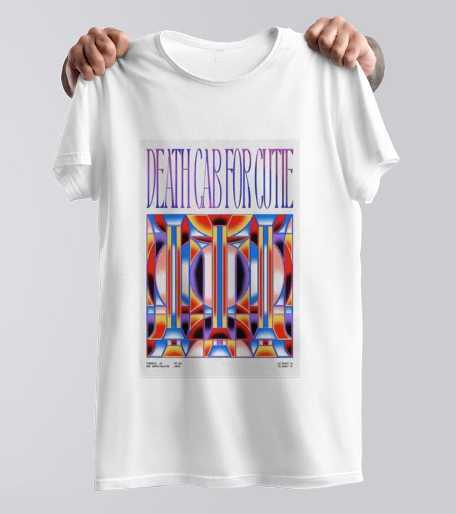 Death Cab For Cutie Toronto ON 07 19 2026 Tour Geometric T-Shirt