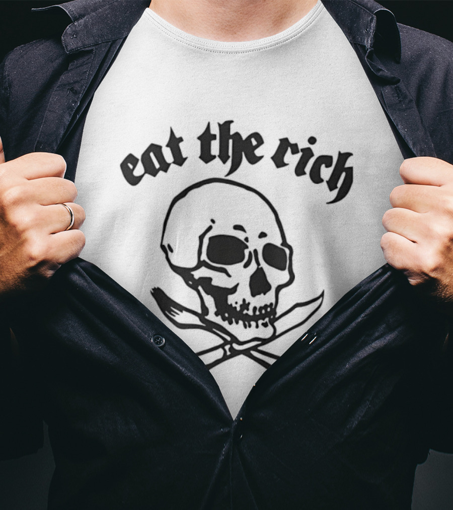 Eat The Rich Skull Crossbones T-Shirt