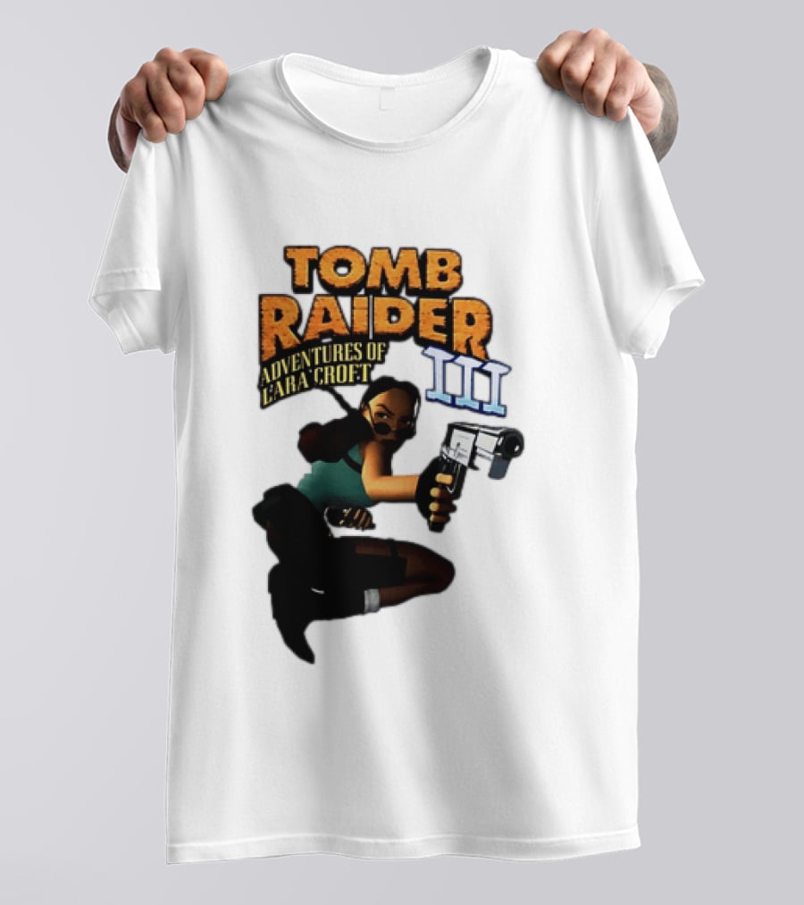 Tomb Raider Adventures Of Lara Croft III Classic Game T-Shirt