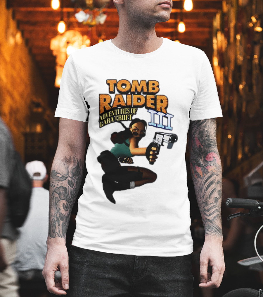 Tomb Raider Adventures Of Lara Croft III Classic Game T-Shirt