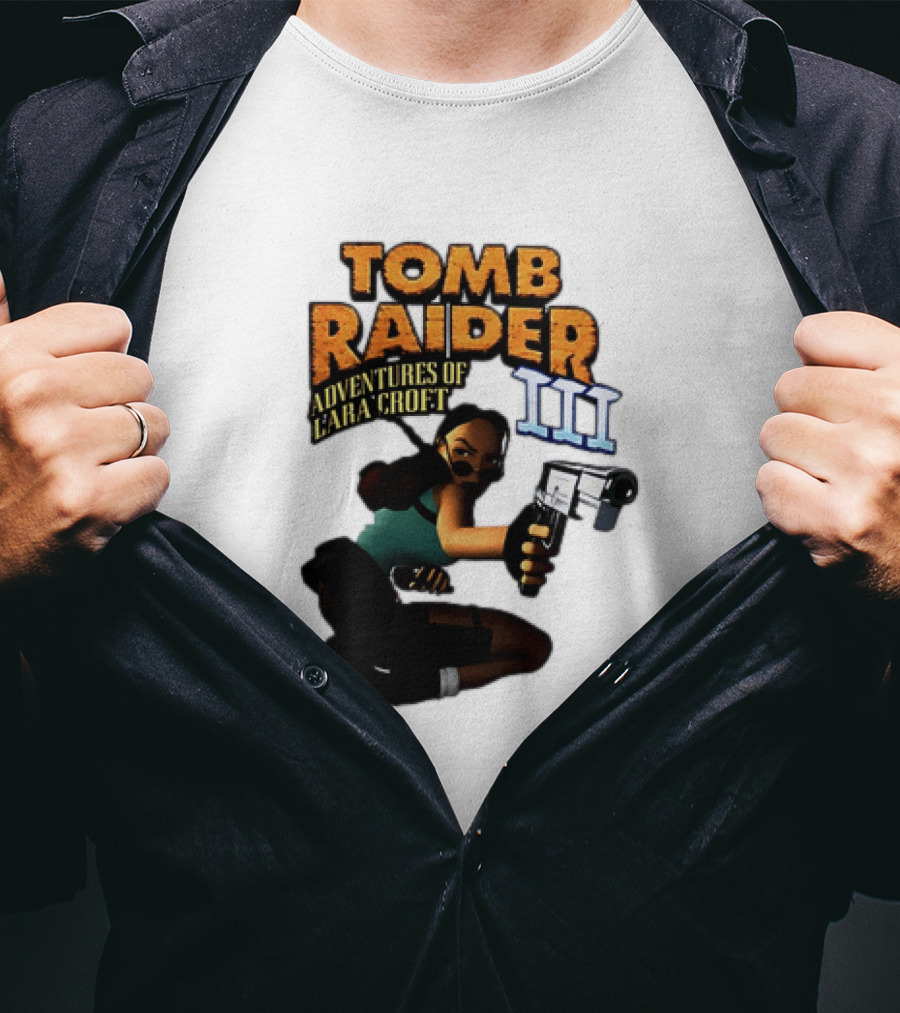 Tomb Raider Adventures Of Lara Croft III Classic Game T-Shirt