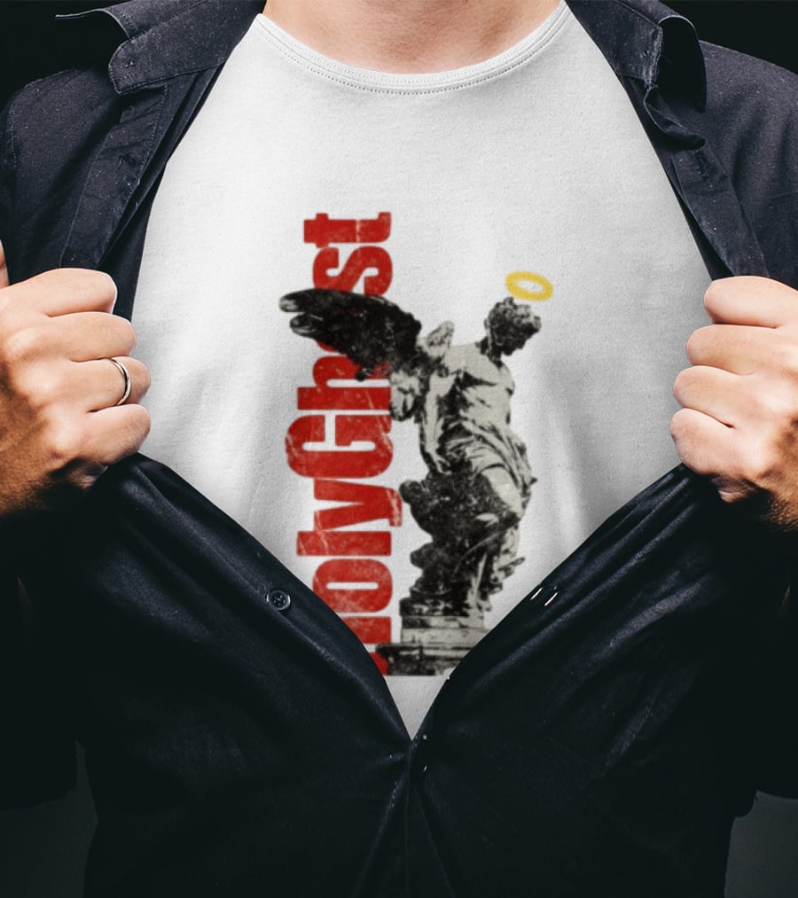 Holy Ghost Halo Statue Winged Angel T-Shirt