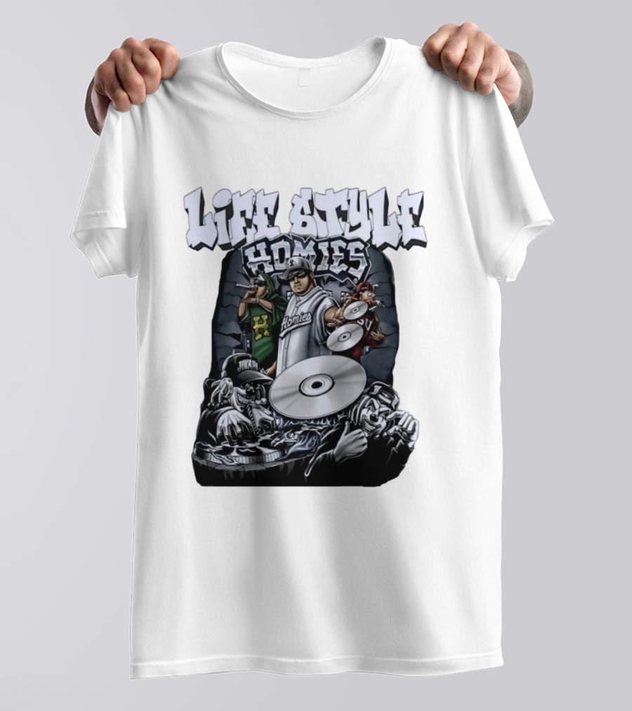 Life Style Homies Hip Hop DJ Rapper Crew T-Shirt