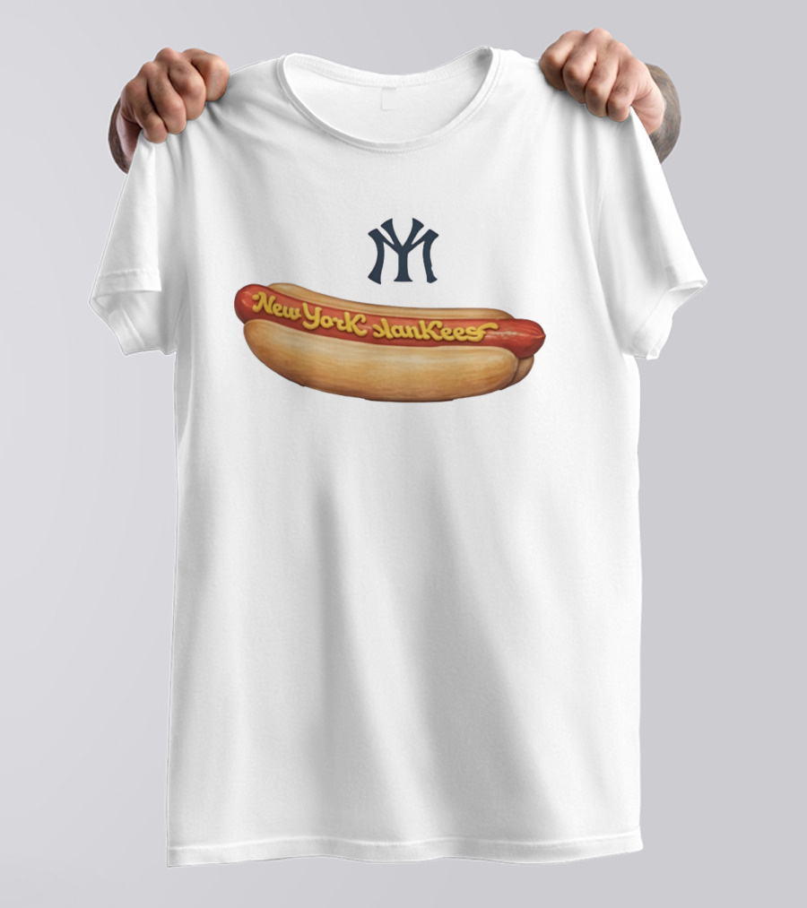 New York SlanKees Hot Dog Baseball Parody NY T-Shirt