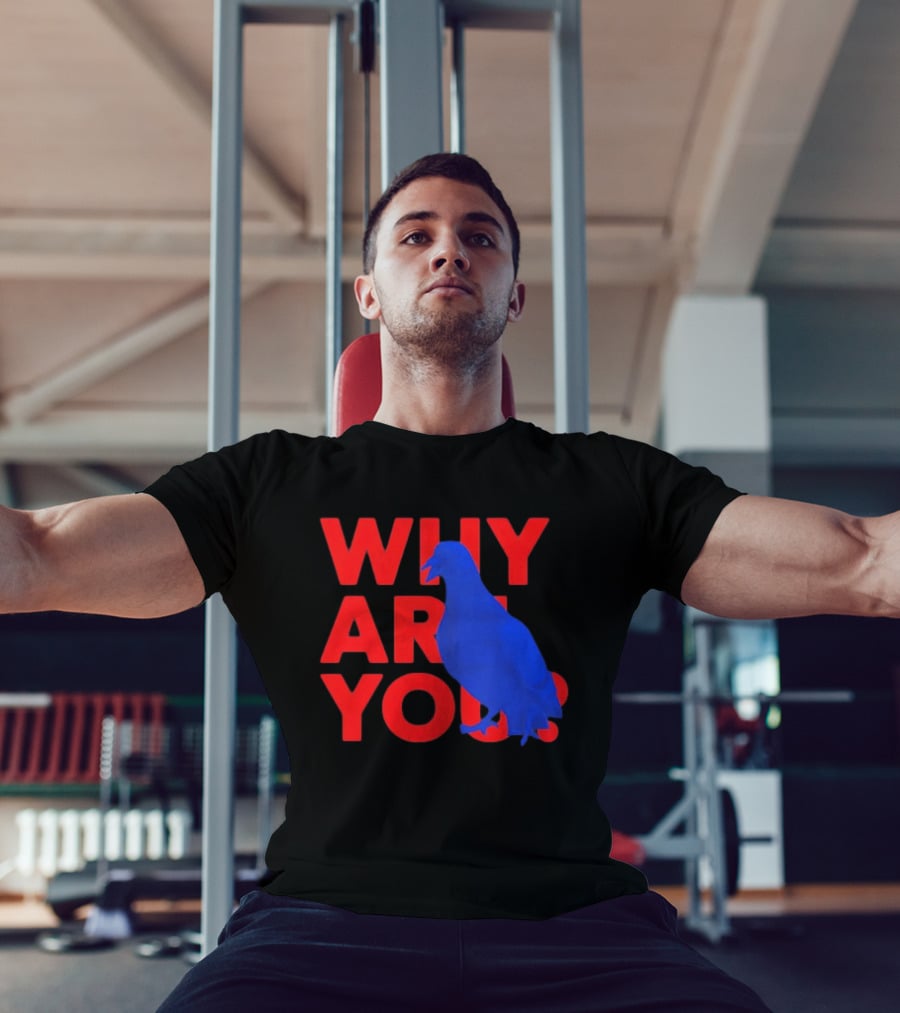 Blue Pigeon Why Are You Red T-Shirt