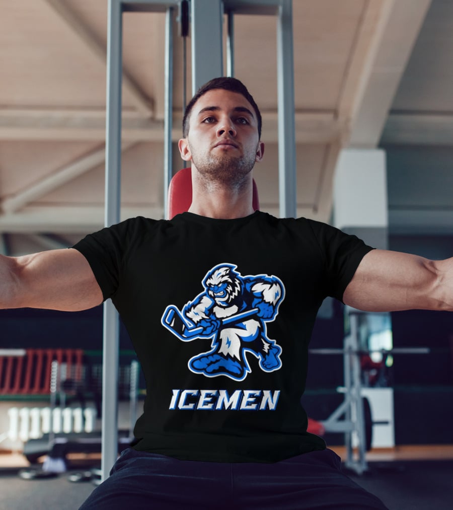 Icemen Yeti Hockey Player T-Shirt