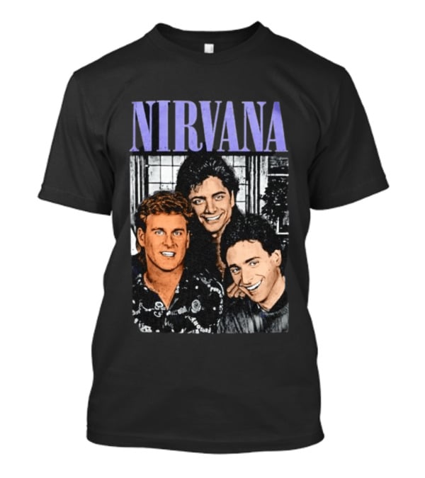 Full House Dave Coulier John Stamos Bob Saget Nirvana Band Members Music T-Shirt